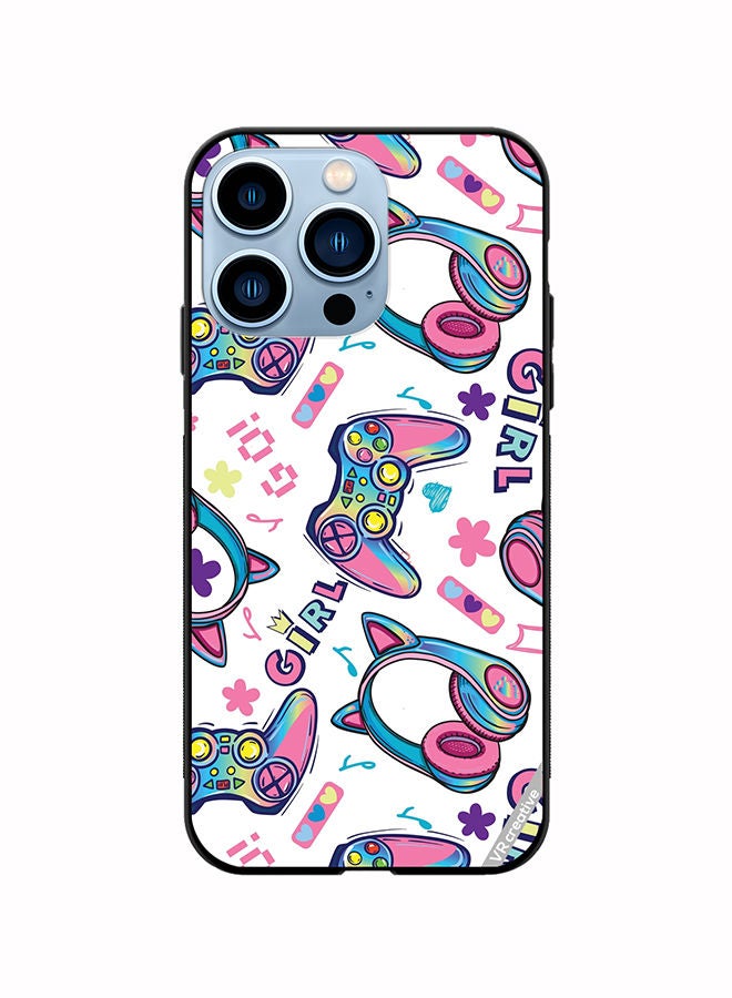 VR CREATIVE Protective Case Cover For Apple iPhone 13 Pro Gaming For Girls Design Multicolour - Image 1