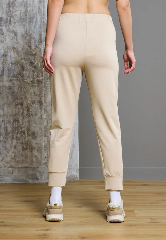 Thouq Tapered Hem Contrast Label Joggers