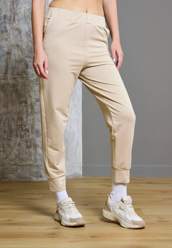 Thouq Tapered Hem Contrast Label Joggers