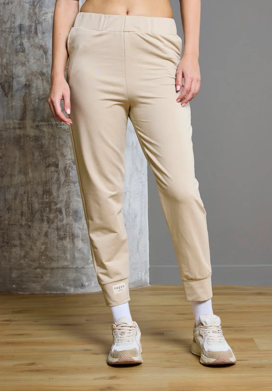 Thouq Tapered Hem Contrast Label Joggers