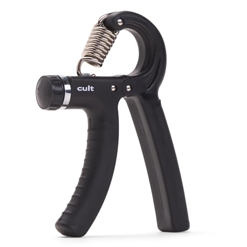 Cult Adjustable Hand Grip Strengthener | Hand Gripper for Men & Women | For Gym Workout | Forearm Exercise | Finger Exercise | Power Gripper | Black - Image 1