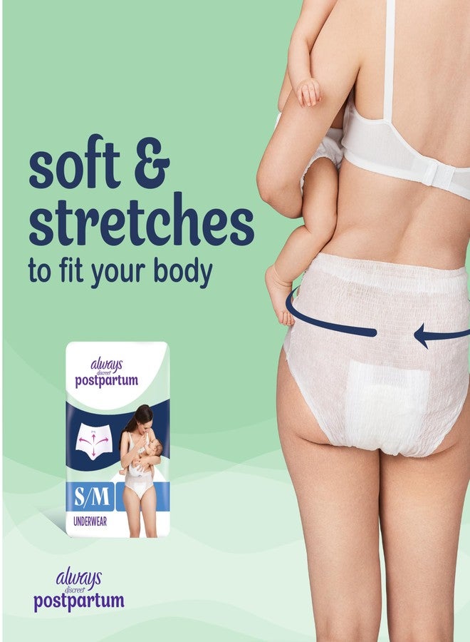 Always Discreet Postpartum and Adult Incontinence Underwear for Women, Small/Medium, Maximum Protection, 14 Count - Image 3