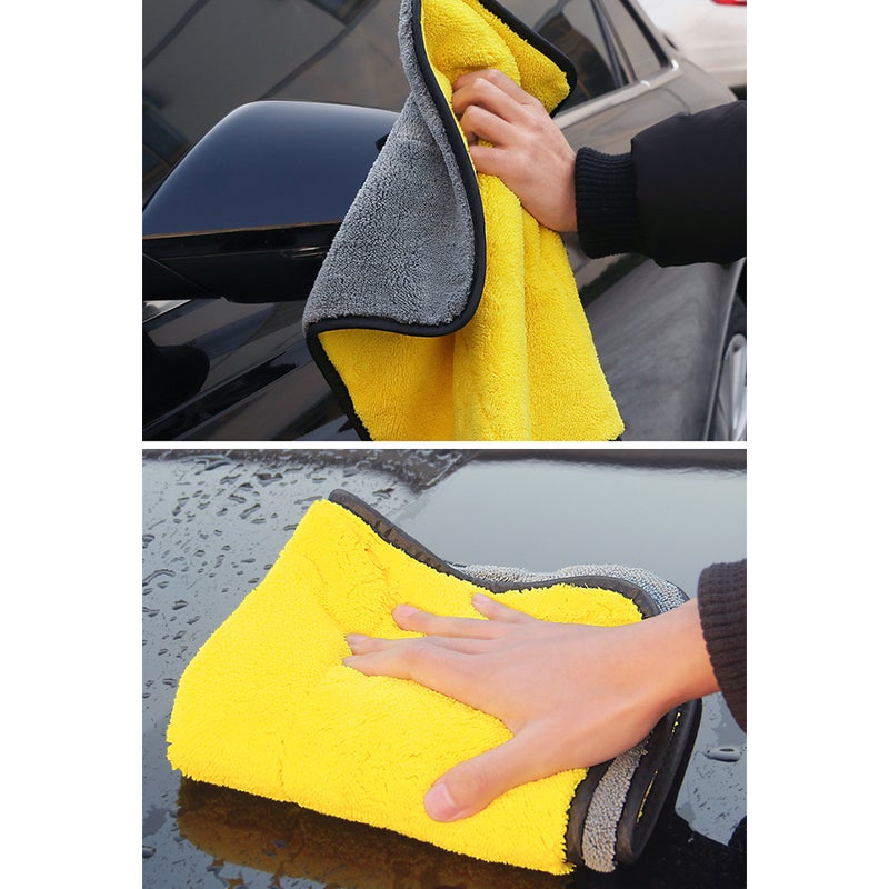 Car Wash Towel Super Absorbent Thick Microfiber Car Cleaning Cloth Detailing Towel 2pcs - Image 4