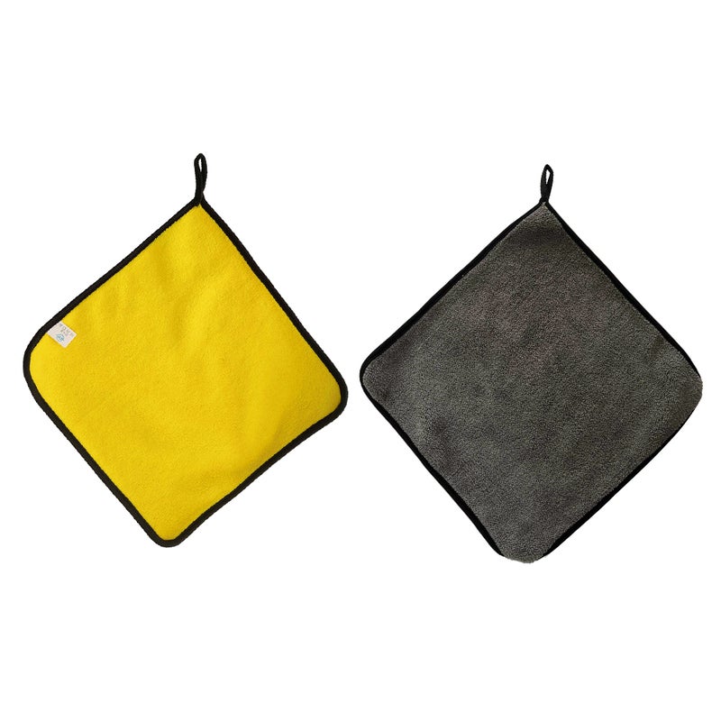 Car Wash Towel Super Absorbent Thick Microfiber Car Cleaning Cloth Detailing Towel 2pcs - Image 1
