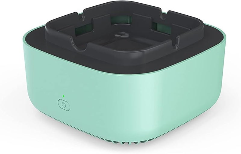 Smokeless Ashtray Air Purifier With Led Battery Indicator For Indoor Outdoor Green - Image 2
