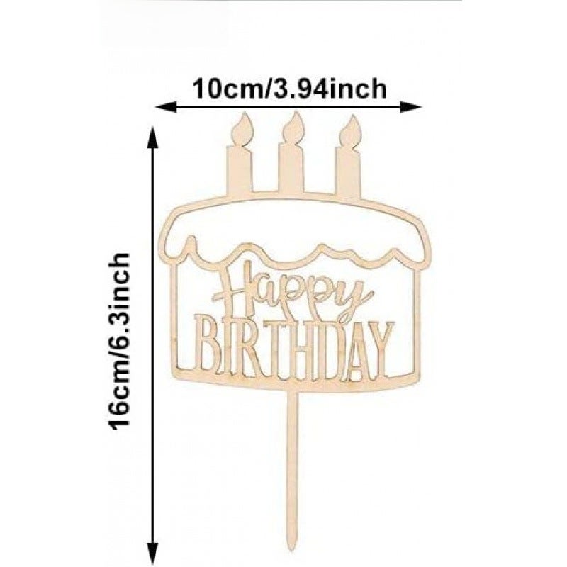Forest-Themed Wooden Birthday Cake TopperBirthday card D Birthday card D 