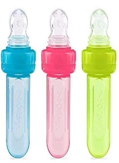 Nuby EZ Squee-Z Silicone Self Feeding Baby Food Dispenser - Colors May Vary (Count of 2)  - Image 3