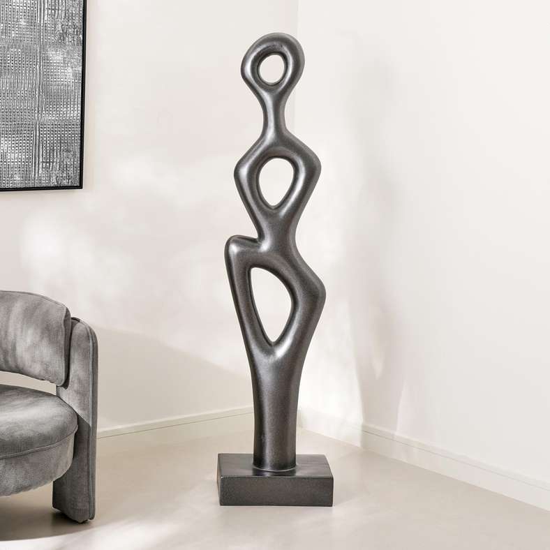 Pan Home Winto Polyresin Decor Sculpture - Black