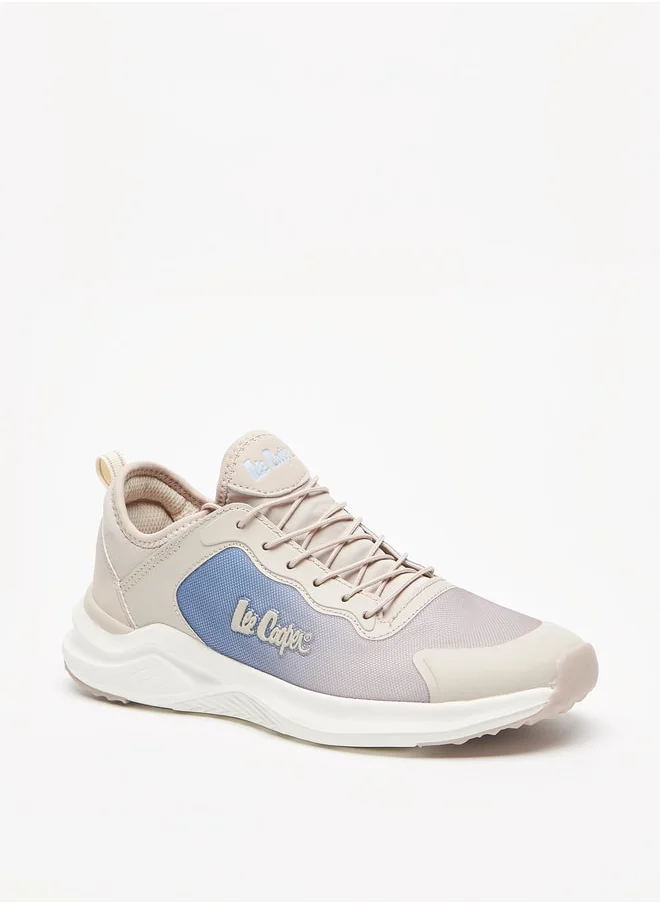 Lee Cooper Women's Colourblock Low Ankle Sneakers with Lace-Up Closure