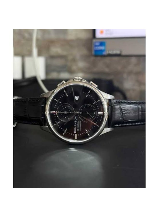 Romanson De Arbon Men's Chronograph Watch CB5A09HMBWA3R5 - Image 2