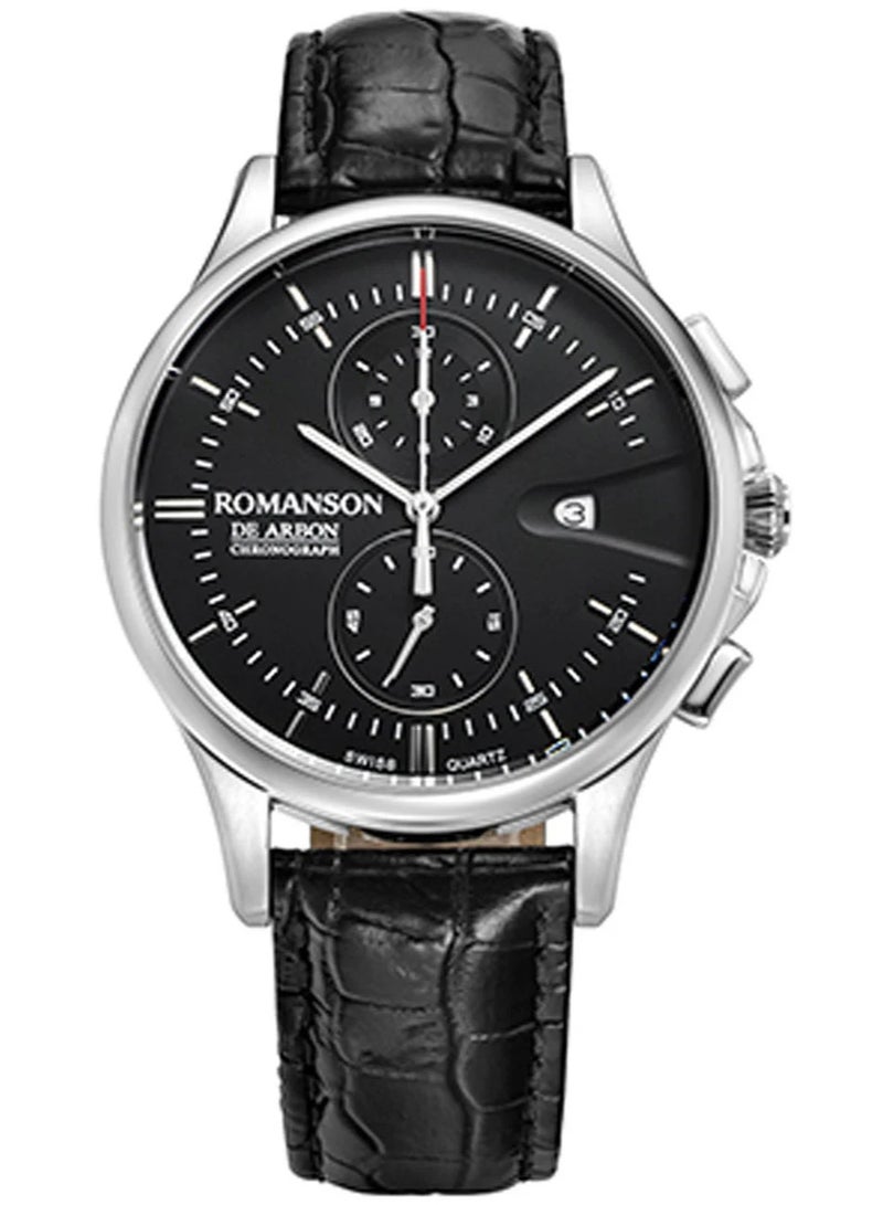 Romanson De Arbon Men's Chronograph Watch CB5A09HMBWA3R5 - Image 3
