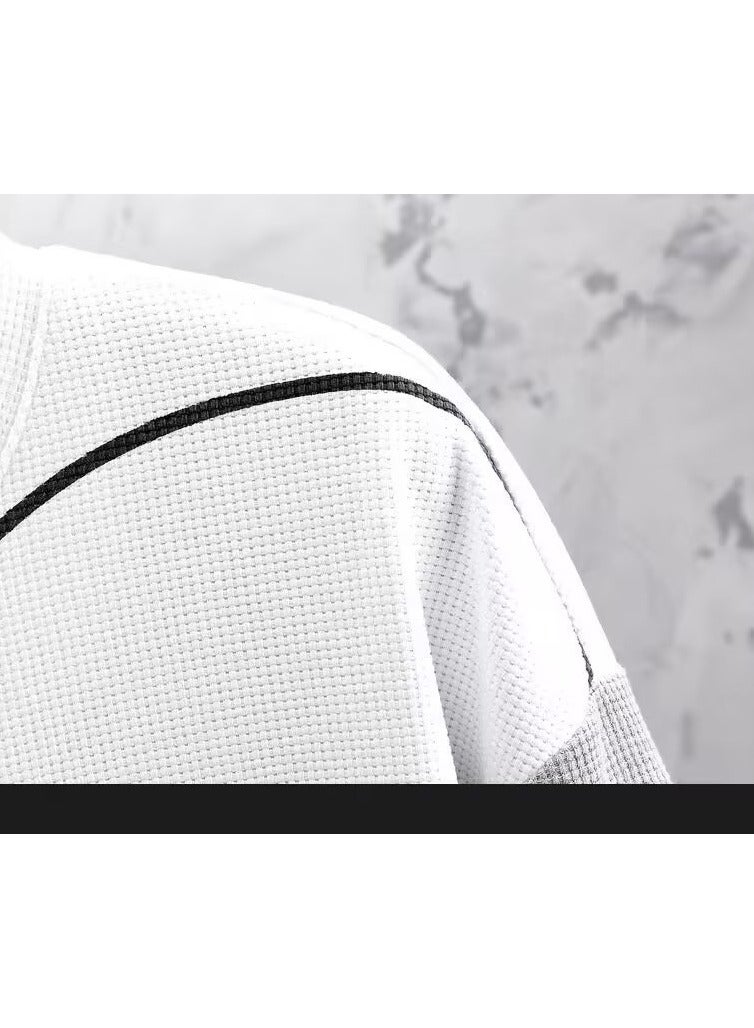 KUYING Autumn New Casual Sports Pants T-shirt Men's Trendy Two-piece Set  - Image 2