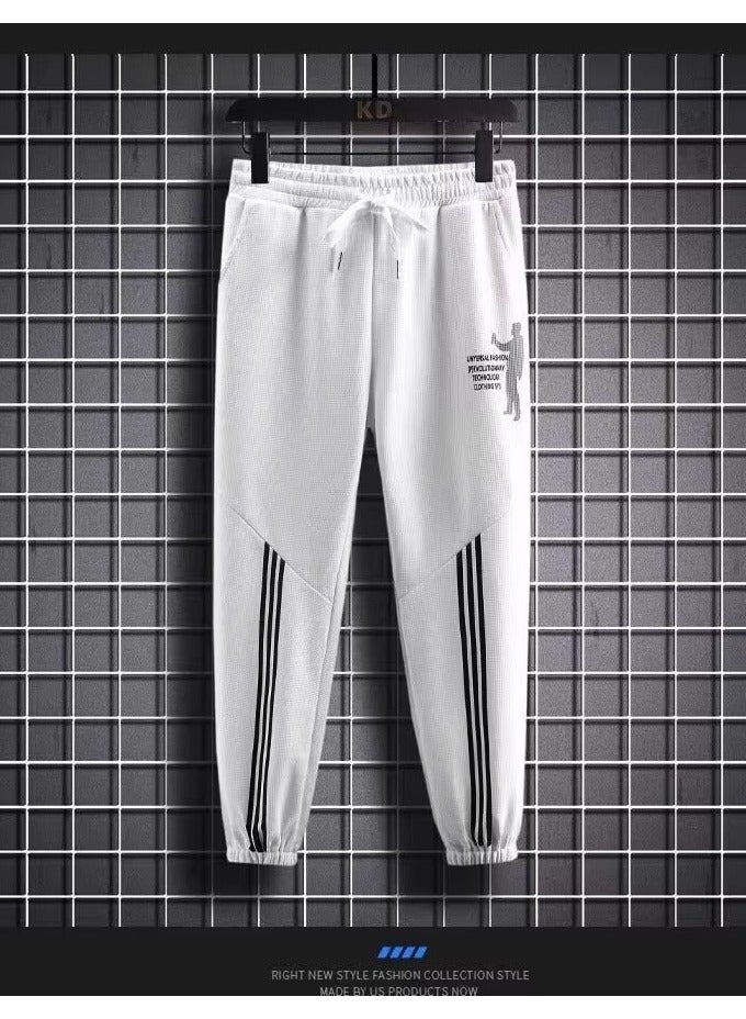 KUYING Autumn New Casual Sports Pants T-shirt Men's Trendy Two-piece Set  - Image 4
