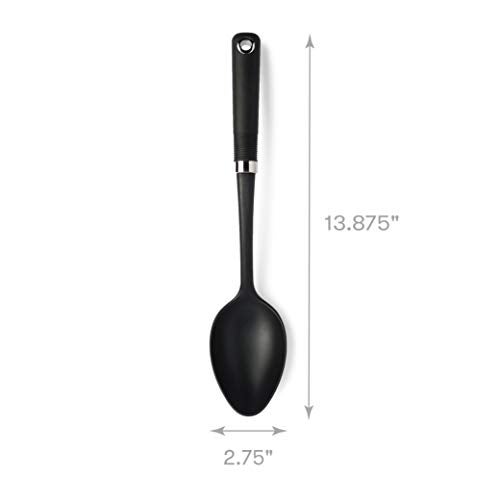 Cooking Light Serving Spoon, Non-Stick Cookware Heat Resistant Kitchen, Dishwasher Safe Nylon Gadget, Black - Image 5