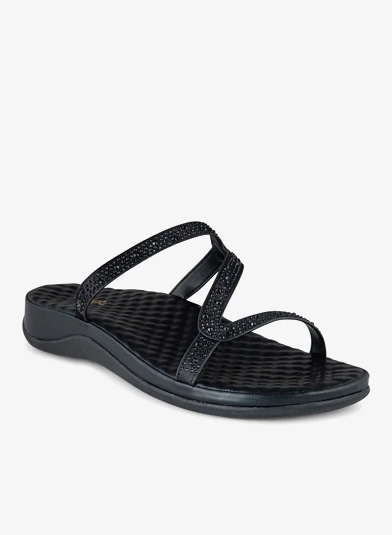 فينتشي صنادل نسائية متعددة الأحزمة مسطحة