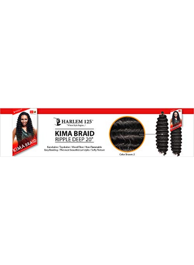 Harlem 125 Harlem125 Synthetic Hair Braids Kima Braid Ripple Deep 20 6Pack 1 - Image 5