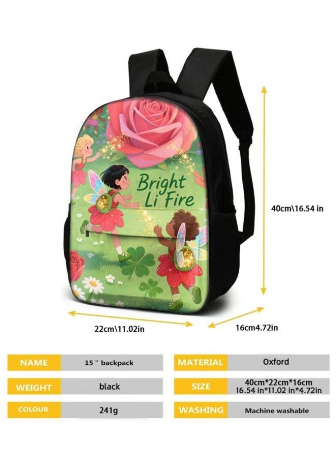 واضح من النار مجموعة من ثلاث قطع من حقائب الرسوم المتحركة، تتعامل بسهولة مع المناسبات المختلفة (الطلاب والأطفال ونزهات الأصدقاء وتسلق الجبال والدراسة وما إلى ذلك) | حقيبة ظهر + حقيبة محمولة باليد + حقيبة قرطاسية | هدايا الموسم المدرسي / العطلات - 58 - Image 5