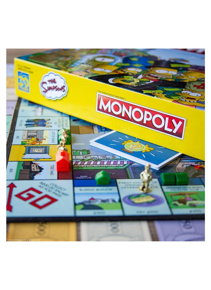 Hasbro Toys Monopoly The Simpsons Board Game Based on The Hit Fox Series The Simpsons Officially Licenced Simpsons Merchandise Themed Classic Monopoly Game  - Image 4