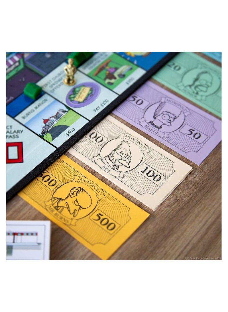 Hasbro Toys Monopoly The Simpsons Board Game Based on The Hit Fox Series The Simpsons Officially Licenced Simpsons Merchandise Themed Classic Monopoly Game  - Image 5
