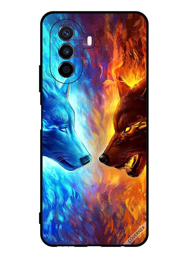 Covernex Protective Case Cover For Huawei nova Y70 Water & Fire Wolf - Image 1