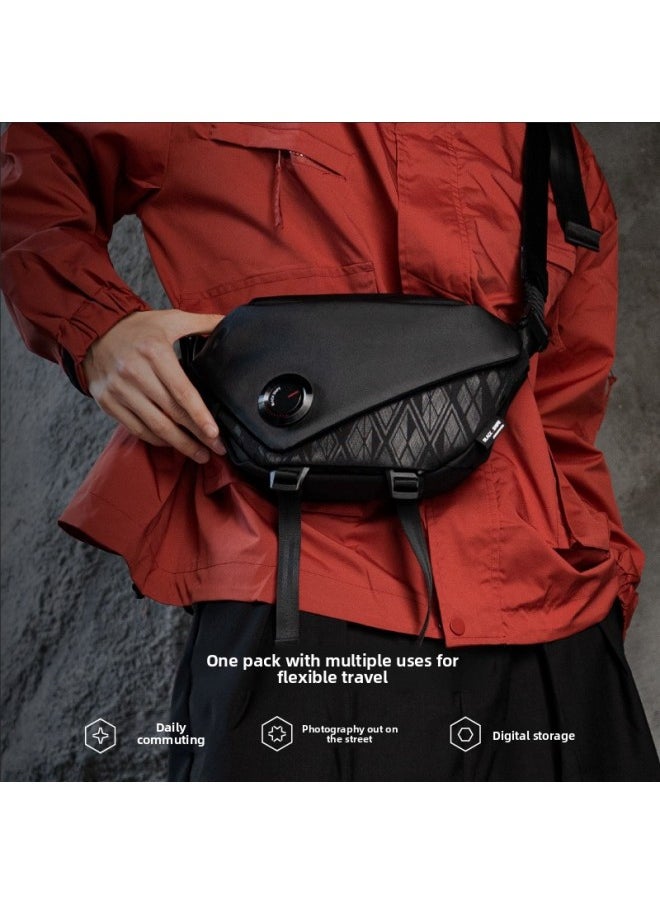 Generic VSGO Micro High 3L Single Shoulder Camera Messenger Storage Bag Photography Commuter Outdoor Travel Micro SLR Digital Chest Bag-Color:V-B0P05 Black Harrier 3L Photography Shoulder Bag  - Image 2