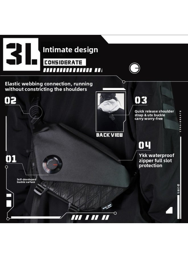 Generic VSGO Micro High 3L Single Shoulder Camera Messenger Storage Bag Photography Commuter Outdoor Travel Micro SLR Digital Chest Bag-Color:V-B0P05 Black Harrier 3L Photography Shoulder Bag  - Image 5