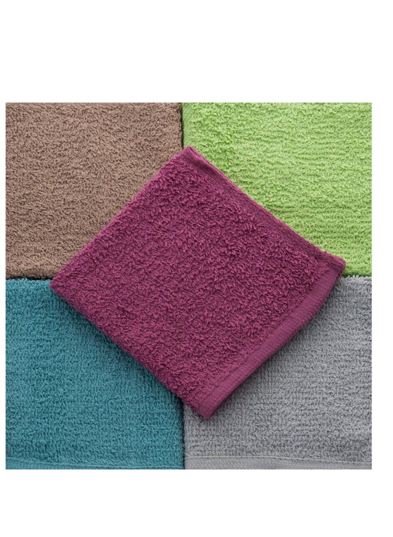 Simpli-Magic 79148 Cotton Washcloths, 50 Pack, Multi Color Towel Set - Image 4