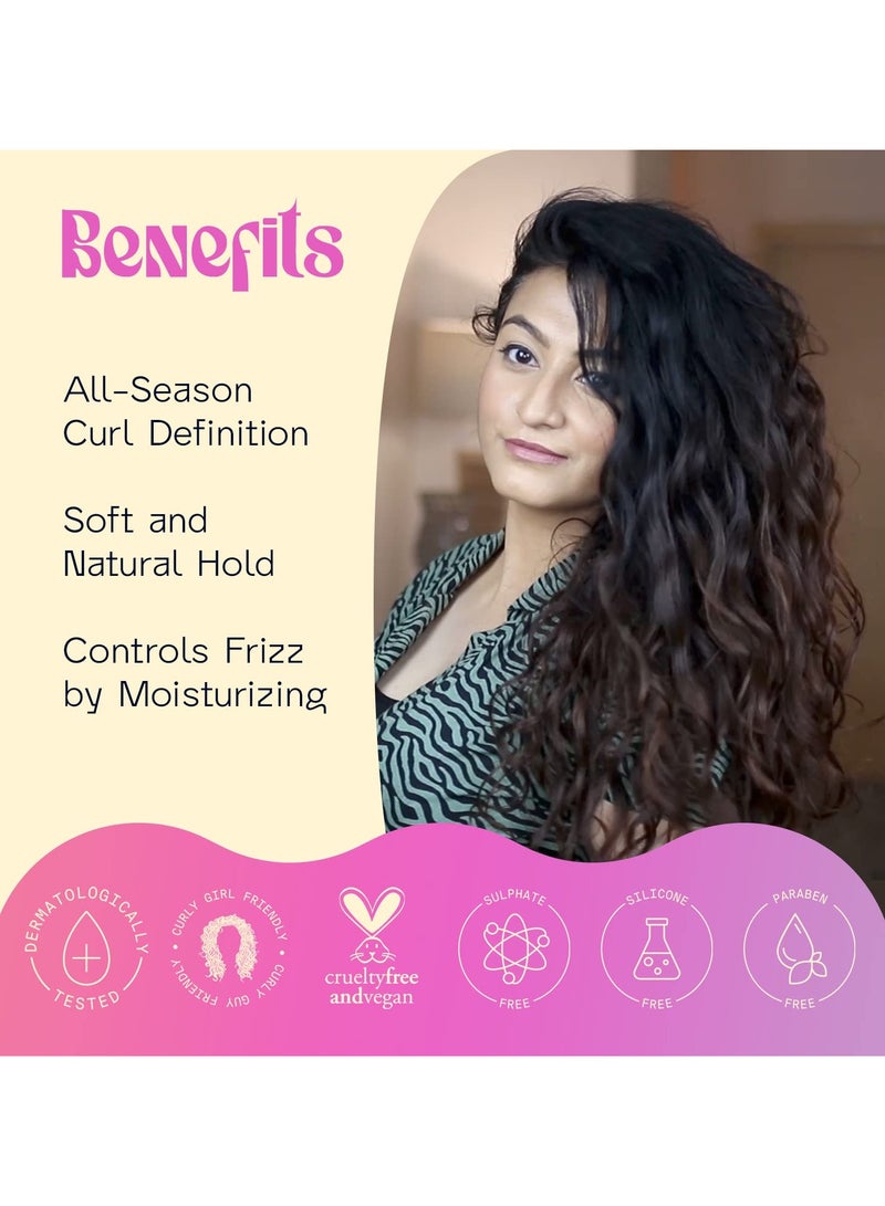 Arata Advanced Curl Care Curly Hair Gel (150 ML) Abyssinian Seed Oil Argan Oil Soy Protein and Aloe Vera All-Season Curl Definition and Soft Natural Hold CG Approved - Image 2