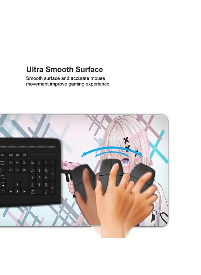 Counter-Strike 2 Game Mouse Pad, Non-Slip Mousepad, Anime Mouse Pad,HD thermal transfer USP-S | Printstream Large Mouse Pad, Extended Keyboard Mousepad with Non-Slip Base and Stitched Edge(40cm×80cm)