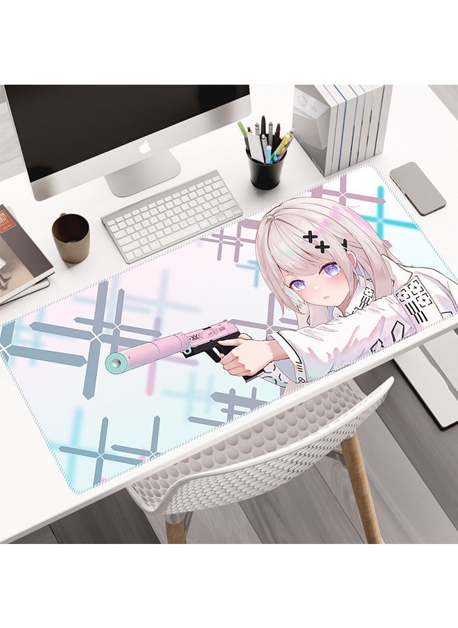 Counter-Strike 2 Game Mouse Pad, Non-Slip Mousepad, Anime Mouse Pad,HD thermal transfer USP-S | Printstream Large Mouse Pad, Extended Keyboard Mousepad with Non-Slip Base and Stitched Edge(40cm×80cm)
