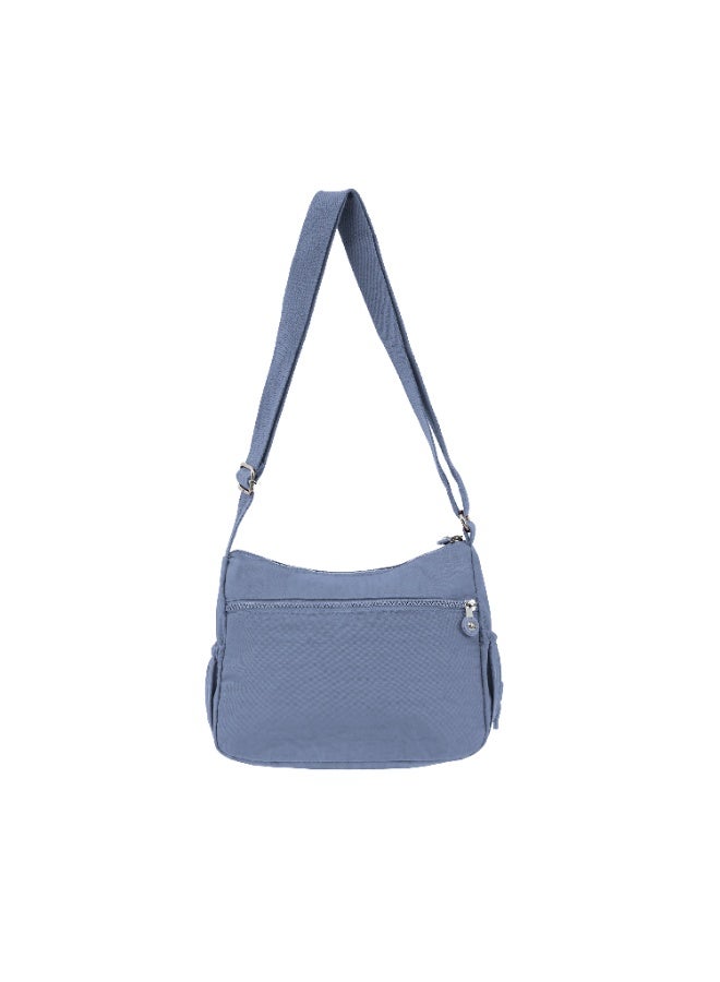 Caprice Collection Unisex Medium Crossbody Bag – Waterproof Nylon, Lightweight & Compact, Light Blue - Image 5