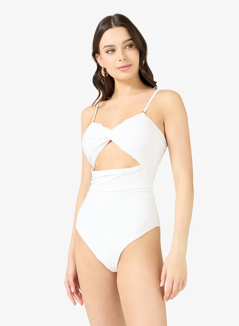 Ginger Strappy Cutout Detail Swimsuit