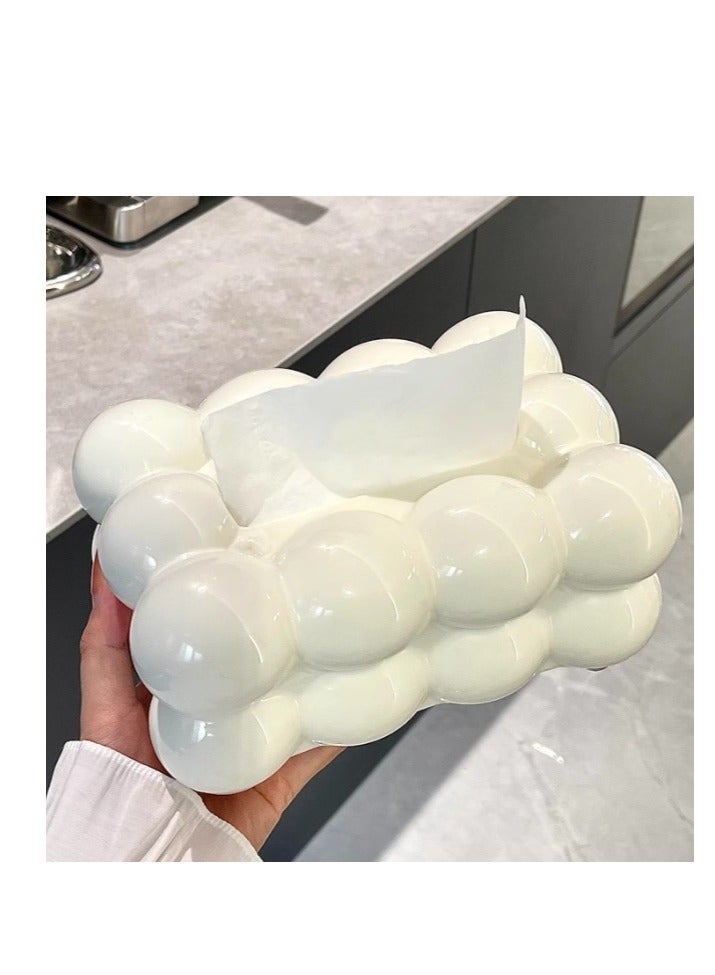 الواحة-TH علب مناديل على شكل غيوم، علب ورقية في غرفة المعيشة وغرفة النوم، ديكورات لتعزيز أجواء العائلة - Image 2