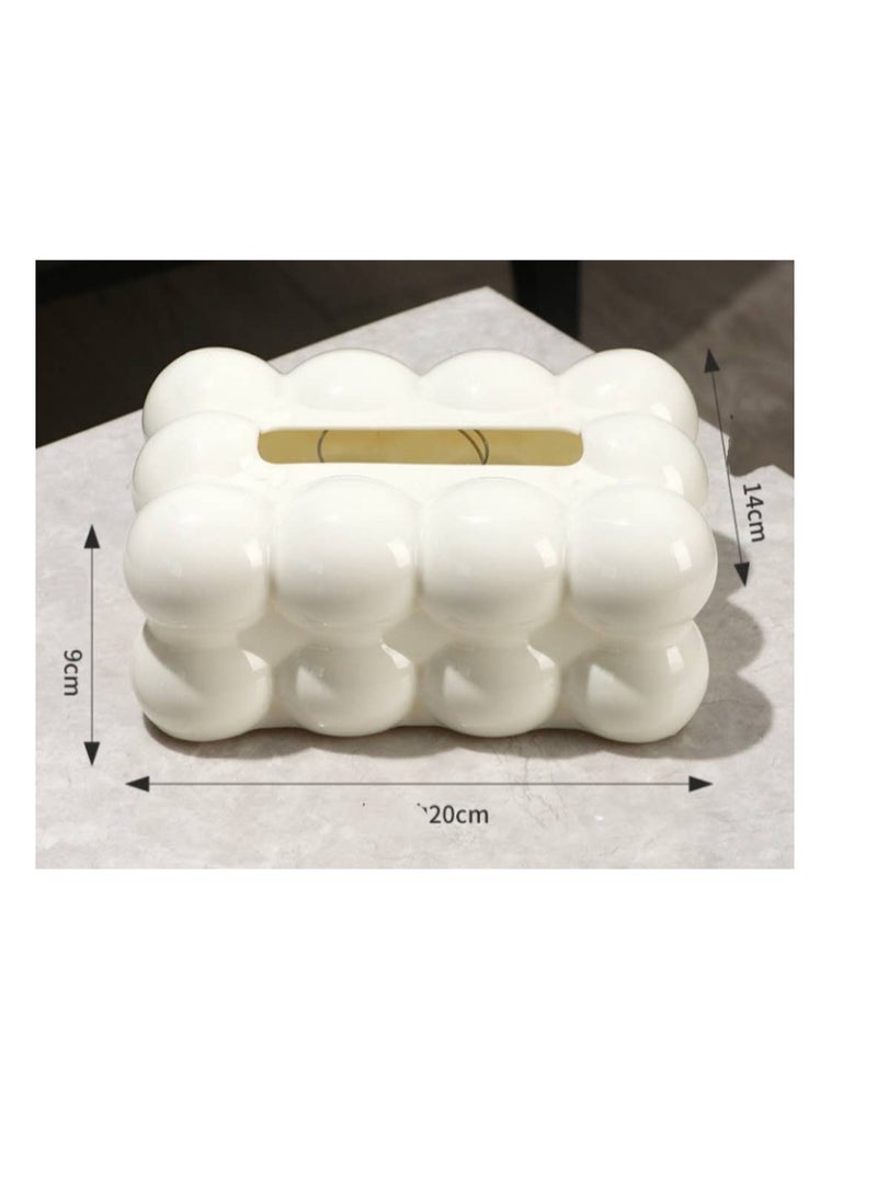 الواحة-TH علب مناديل على شكل غيوم، علب ورقية في غرفة المعيشة وغرفة النوم، ديكورات لتعزيز أجواء العائلة - Image 3