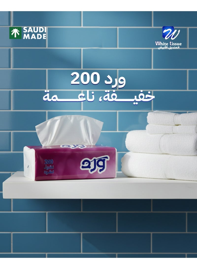 مناديل ورد 200 منديل مفرد عدد 40 عبوة - Image 4
