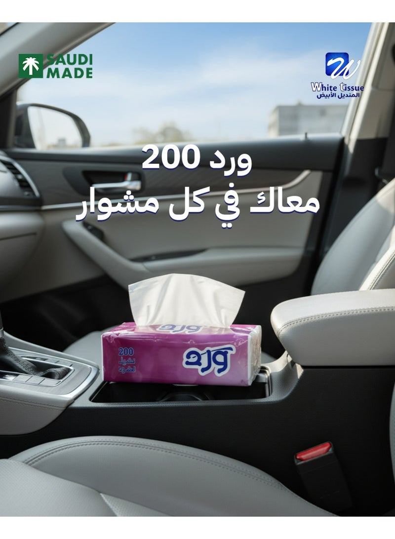 مناديل ورد 200 منديل مفرد عدد 40 عبوة - Image 5