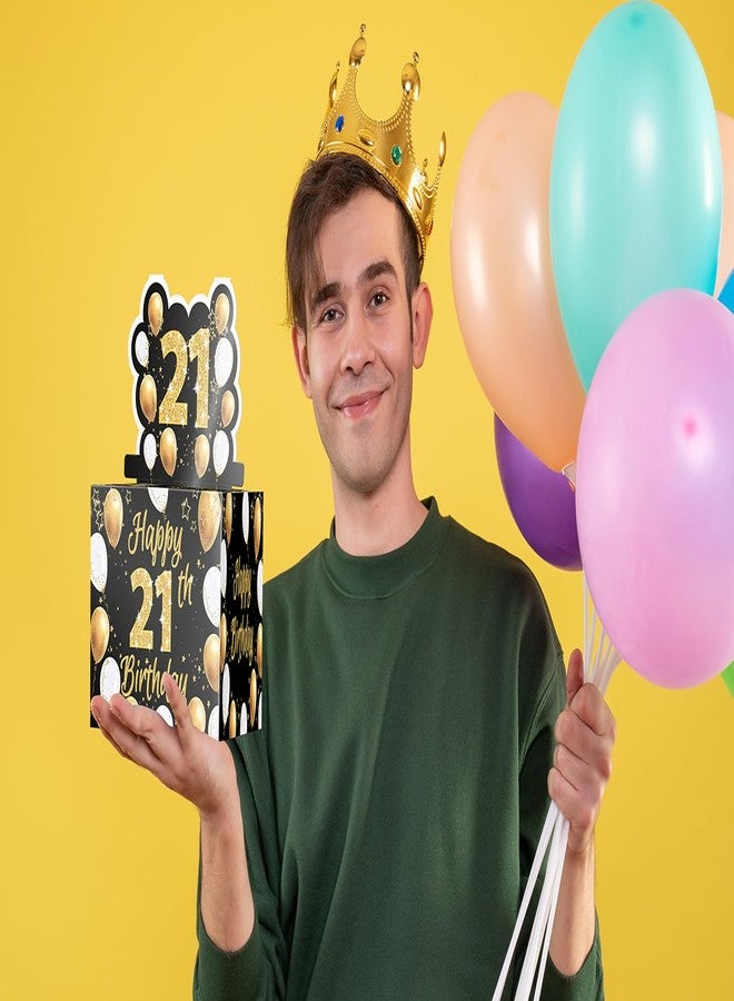 Linelglobal 21th Birthday Cash Gifts, Money Surprise Gift Box with Pull Out Card for Boys Girls - Image 5
