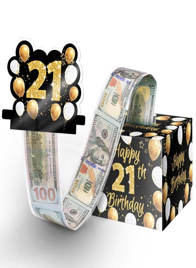 Linelglobal 21th Birthday Cash Gifts, Money Surprise Gift Box with Pull Out Card for Boys Girls - Image 1