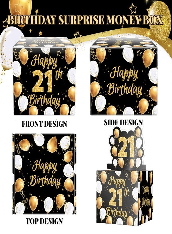 Linelglobal 21th Birthday Cash Gifts, Money Surprise Gift Box with Pull Out Card for Boys Girls - Image 3