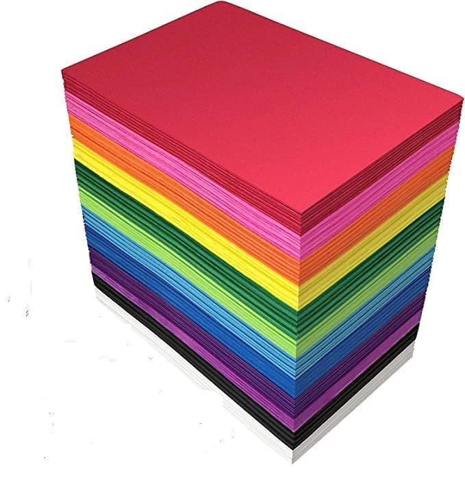 Eclet 40 pcs Color A4 Medium Size Sheets (10 Sheets Each Color) Art and Craft Paper Double Sided Colored set 200 - Image 2