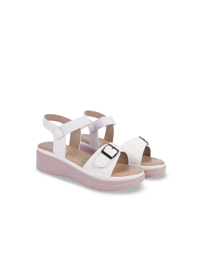 شوتوبيا Shoetopia Girls Open Toe Platform Heels with Buckles