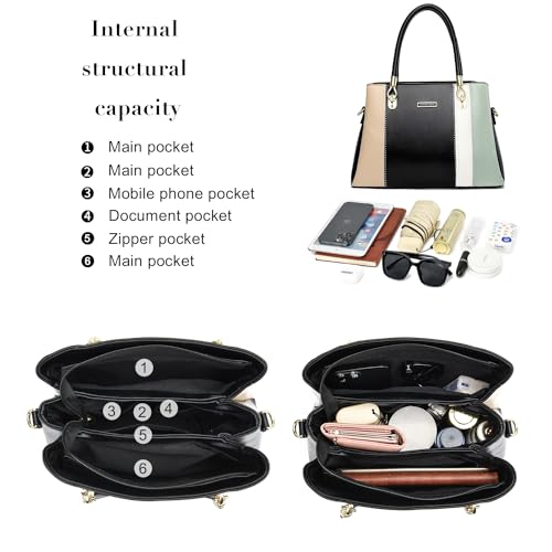 KURGOOL Women Purses and Handbags Top Handle Satchel Shoulder Bags Messenger Tote Bag for Ladie - Image 4