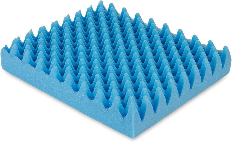 DMI DMI Egg Crate Sculpted Foam Chair Cushion Seat Cushion for Car Office Chair or Wheelchair Cushion to Relieve Back Tail Bone Pain Sciatica 18x16x4 Without Back Pack of 6  - Image 1