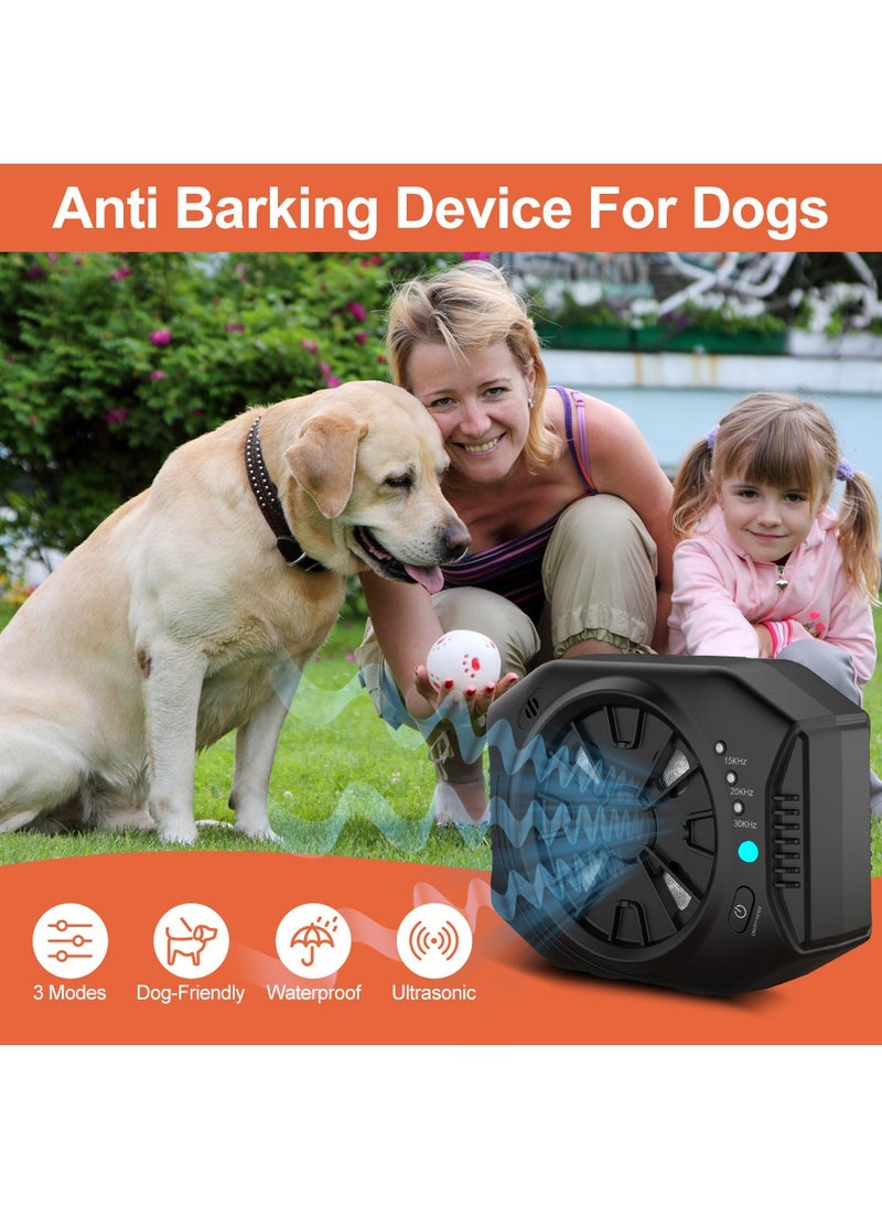 HouDeOS - Anti Barking Device for Dogs, Dog Bark Deterrent Devices with 3 Modes, Ultrasonic Dog Bark Control Devices 30Ft Range Outdoor and Indoor, Waterproof Dogs Barking Silencer Safe for Human and Dogs - Image 1