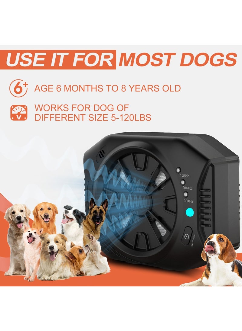 HouDeOS - Anti Barking Device for Dogs, Dog Bark Deterrent Devices with 3 Modes, Ultrasonic Dog Bark Control Devices 30Ft Range Outdoor and Indoor, Waterproof Dogs Barking Silencer Safe for Human and Dogs - Image 1
