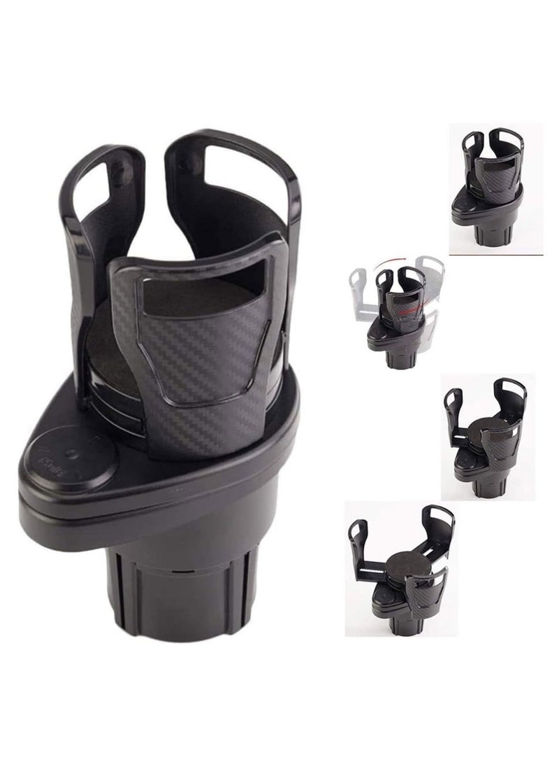 Generic Multi-Purpose Car Cup Holder with 360 Degree Rotating Adjustable Base, Cup Station is a 2-in-1 Cup Holder Extender, Car Cup Holder Extender - Black  - Image 5