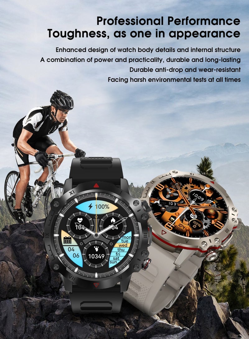 RollsTimi  Men's Smartwatch 1.39" IPS HD-Display Fitness Tracker with Heart Rate Monitor Sports Smart Watch for Men - Image 3