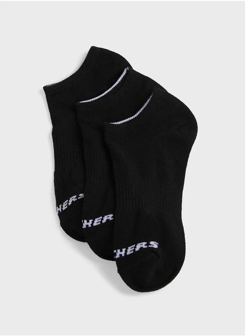 SKECHERS 3 Pack No Show Socks