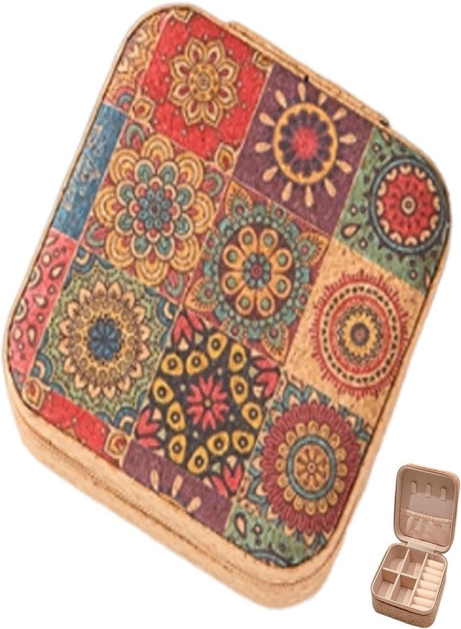Swejos Jewellery Travel box Portable Jewelry Storage Compact Jewelry Organiser Travel Necklace Organiser Jewellery Box for Rings Small Earring Holder Necklace Travel Box - Image 5