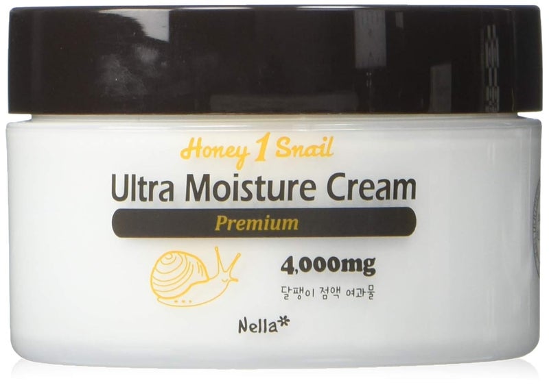Nella Ultra Moisture Snail Cream Enriched Snail Extract 4000 mg and Honey Korean Beauty 80 ml